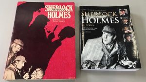ホームズは海外でも大人気。映像化されたホームズを紹介する書籍も多数刊行されている。