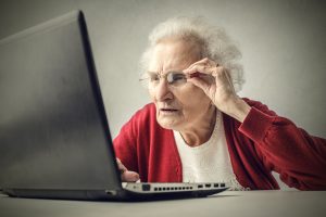 bowie15150200129.jpg - elderly woman surfing the net