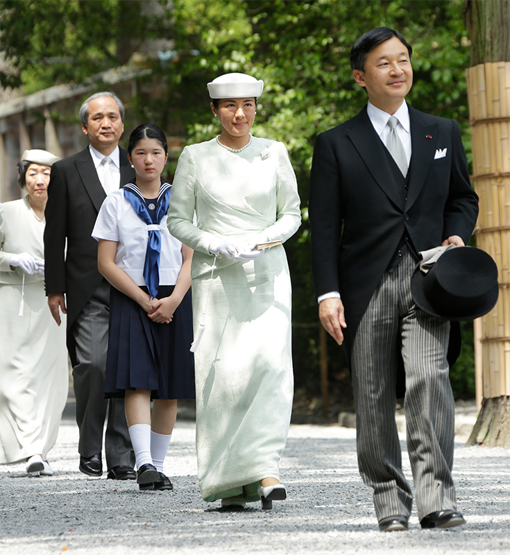 伊勢神宮ご参拝される皇太子さま雅子さま愛子さま