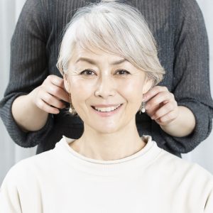 ヘアサロンで笑顔の五嶋さん