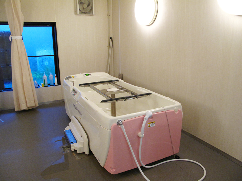 住宅型有料老人ホームの機械浴の設備