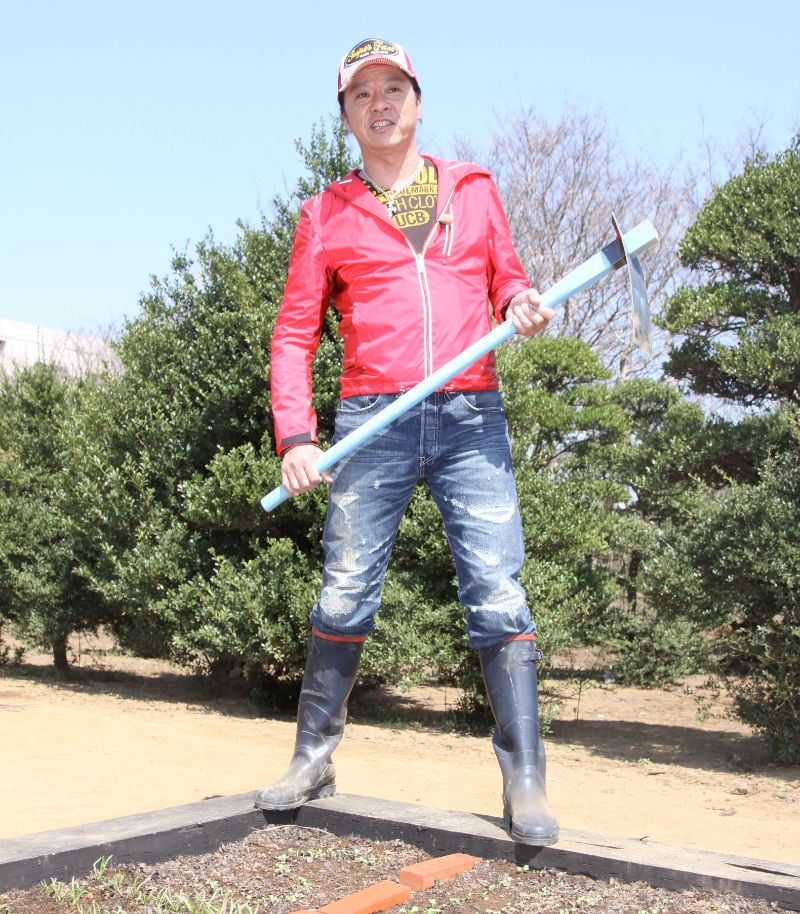 NHK『趣味の園芸 やさいの時間』取材会での西城秀樹さん