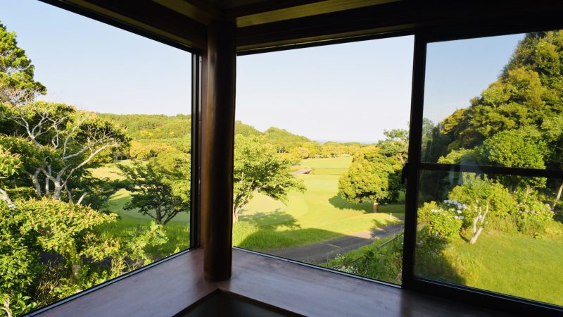 飯田裕子さんの勝浦の家から外を眺めた景色