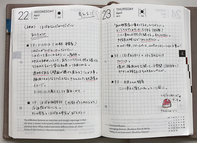 ほぼ日の手帳