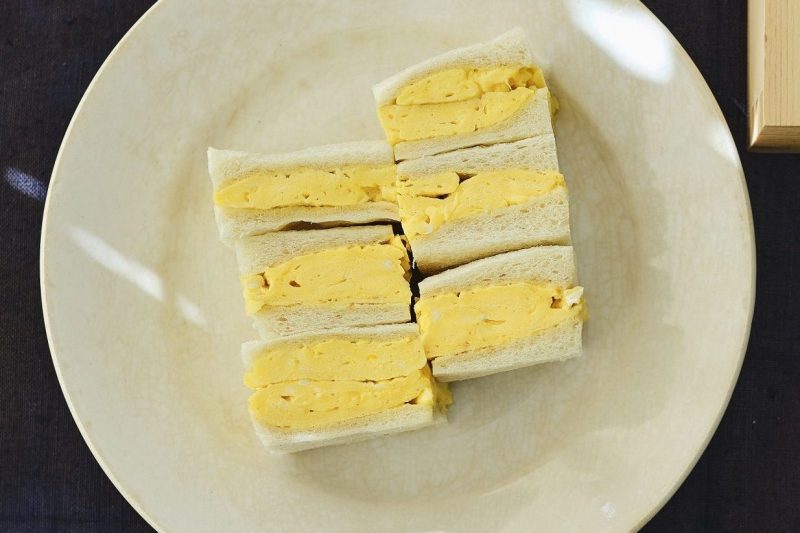 マスタードバターのふわふわ卵サンド