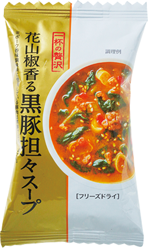 【1位】一杯の贅沢 花山椒香る黒豚担々スープ（MCエフディフーズ）138円
