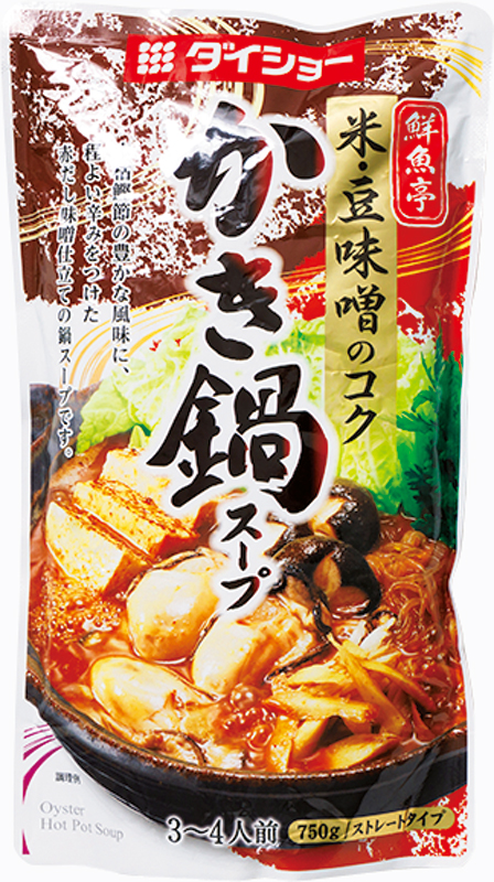 ダイショー　鮮魚亭 米・豆味噌のコク かき鍋スープ