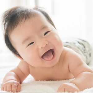 赤ちゃんの笑顔