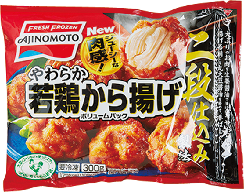 【8位】味の素冷凍食品　やわらか若鶏から揚げ ボリュームパック（300g　354円）