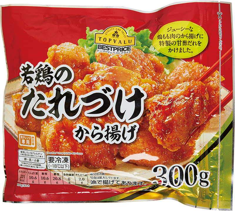 【1位】イオン トップバリュ 若鶏のたれづけから揚げ（300g 300円）