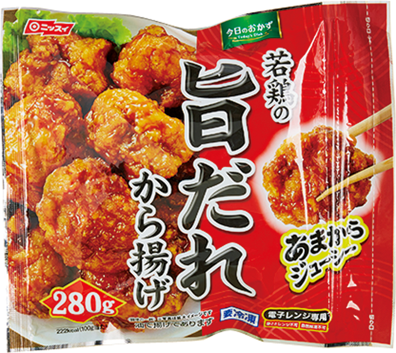 【2位】ニチレイフーズ 若鶏タレづけから揚げ（230g　321円）
