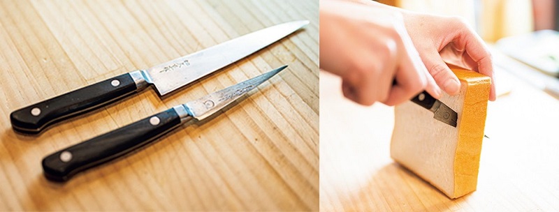 父の代から使うペティナイフは刃先が減り、パンをくり抜くのにちょうどいい。