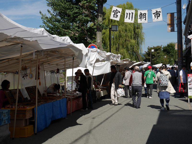 岐阜県・飛騨高山宮川朝市