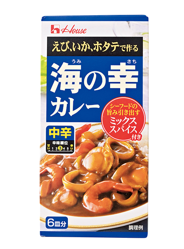 【8位】ハウス食品　海の幸カレー 中辛（120g 268円）