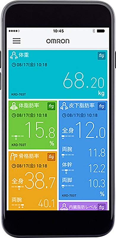 専用アプリ「OMRON connect」