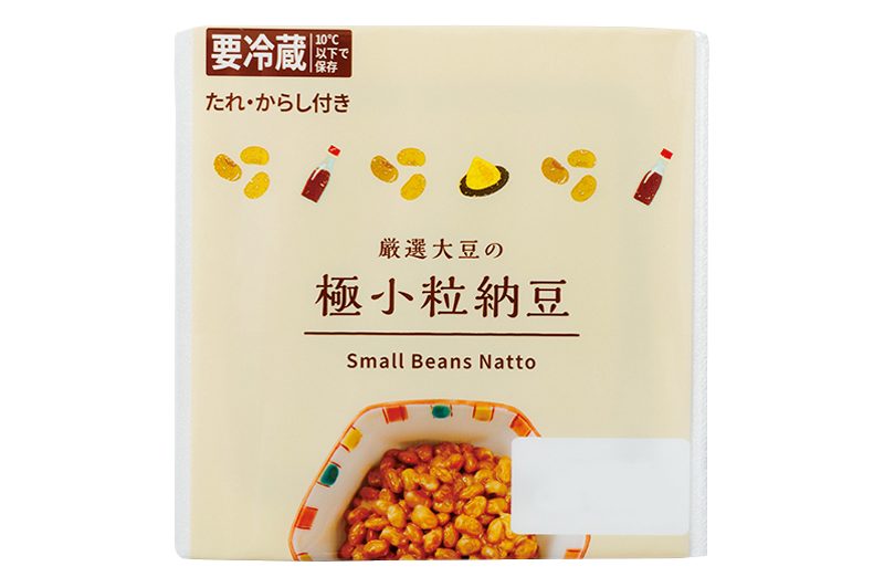 【5位】ローソン『厳選大豆の極小粒納豆』（50g×3、84円、たれ・からし付）