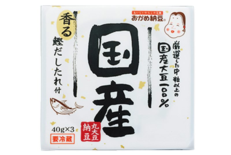 【5位】タカノフーズ『おかめ納豆 国産丸大豆納豆』（40g×3、107円、たれ付）