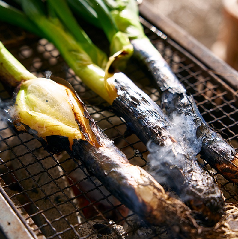 岩津ねぎの丸焼き