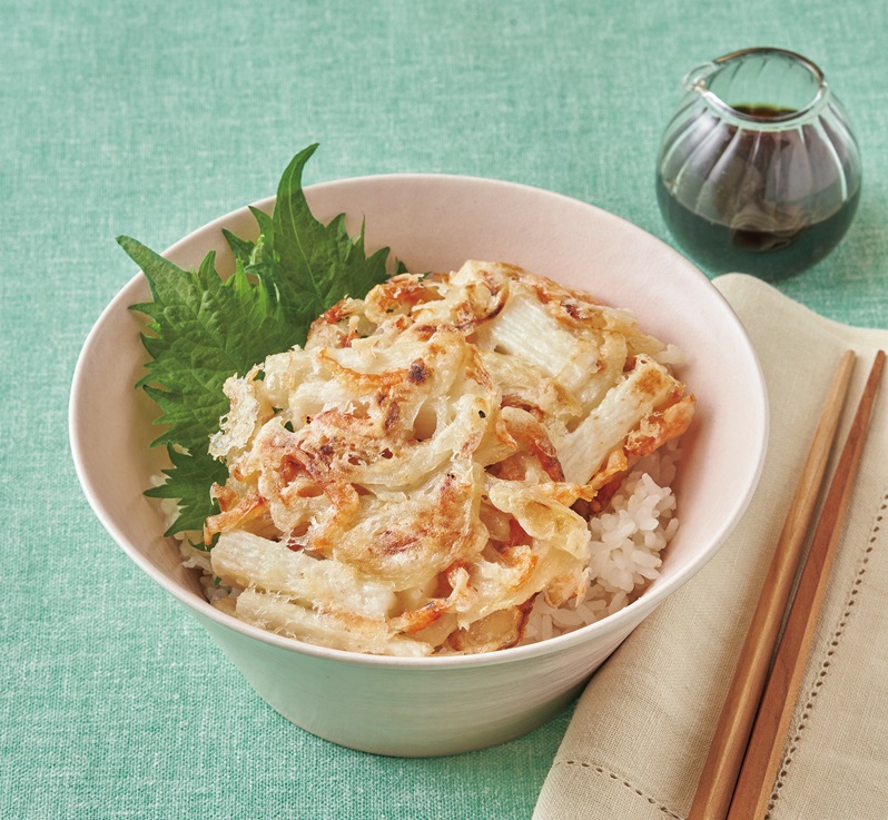 長いもかき揚げ丼