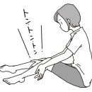 ふくらはぎ叩き【1】 ふくらはぎの側面を下から上へ叩く
