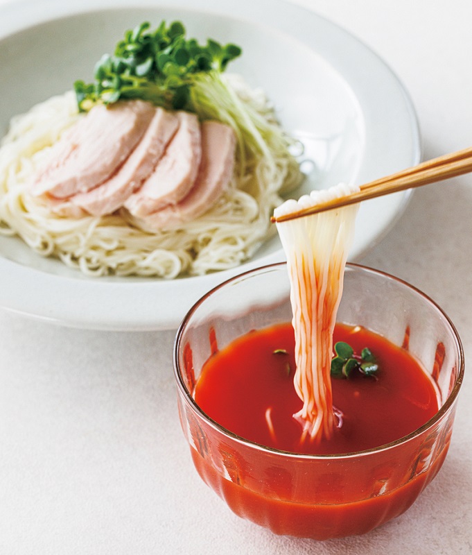 トマトビネガーだれそうめん