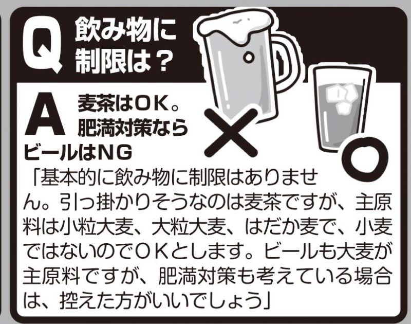 飲み物に制限は？