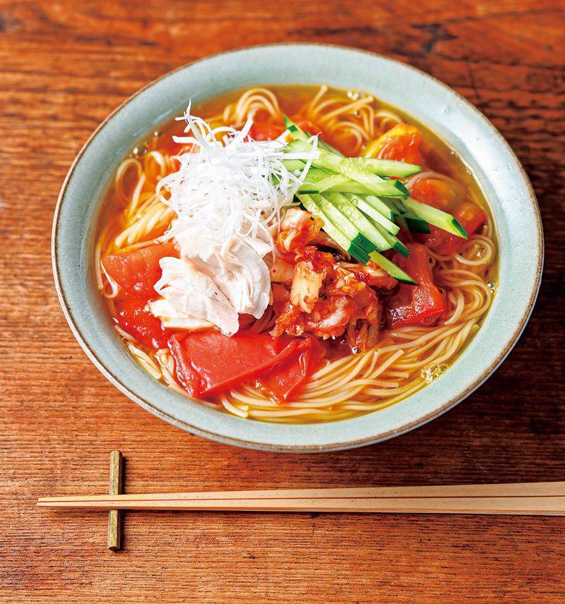 トマトキムチ煮麺