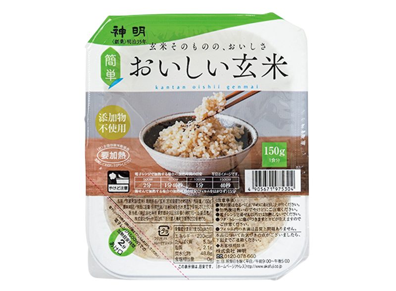 6位　神名『簡単 おいしい玄米』150g　196円