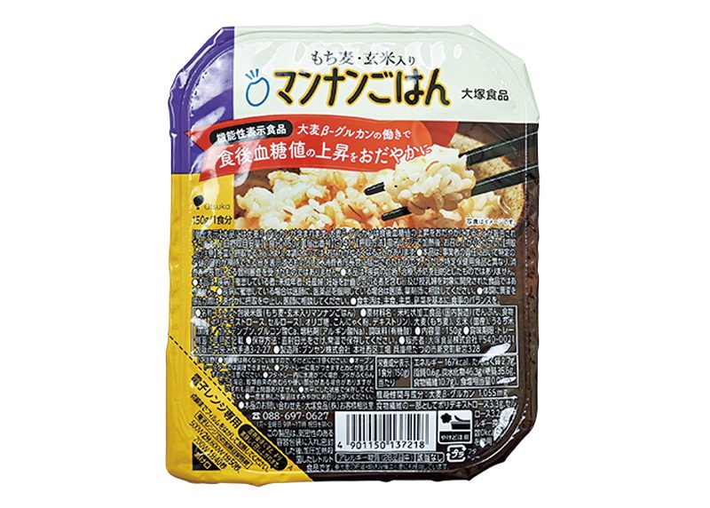 大塚食品『もち麦・玄米入りマンナンごはん』