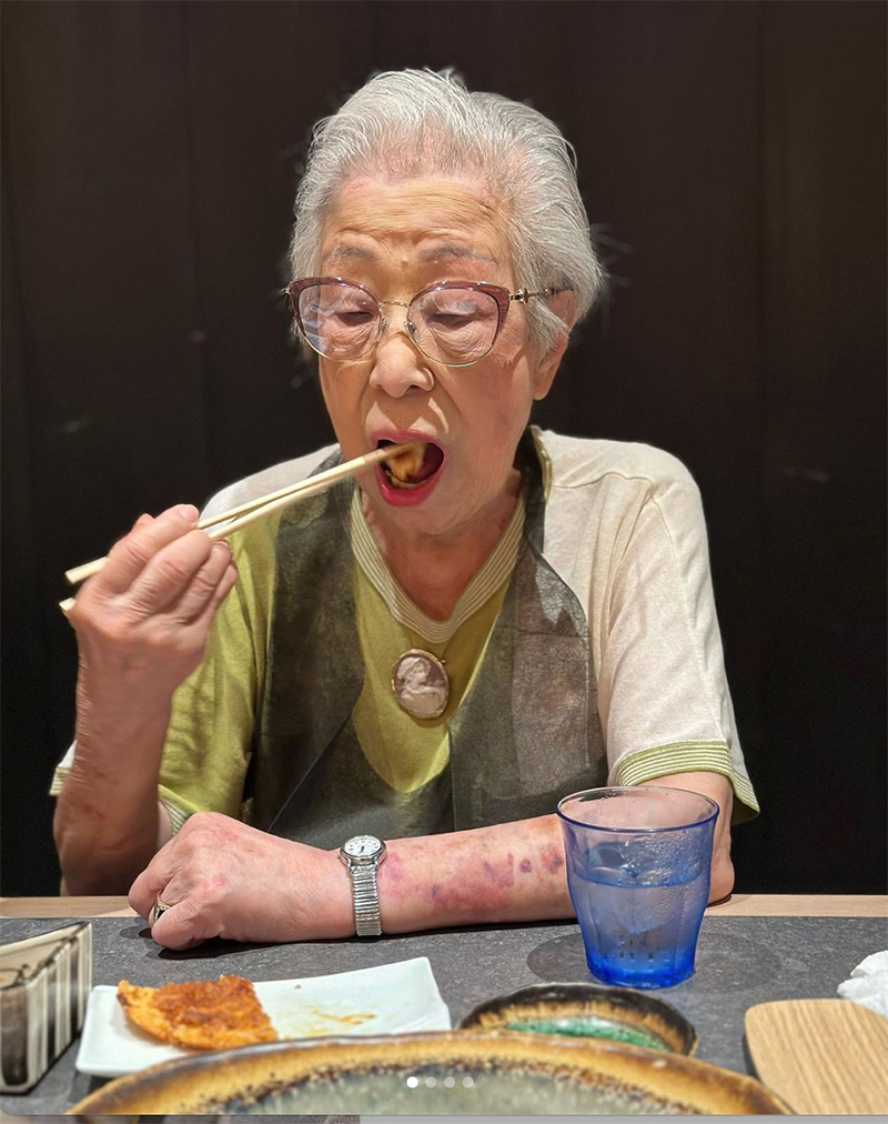 食欲旺盛な千恵子さん