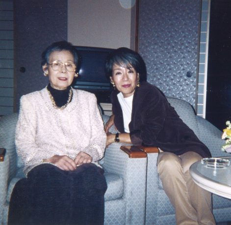 落合恵子さんとお母さん