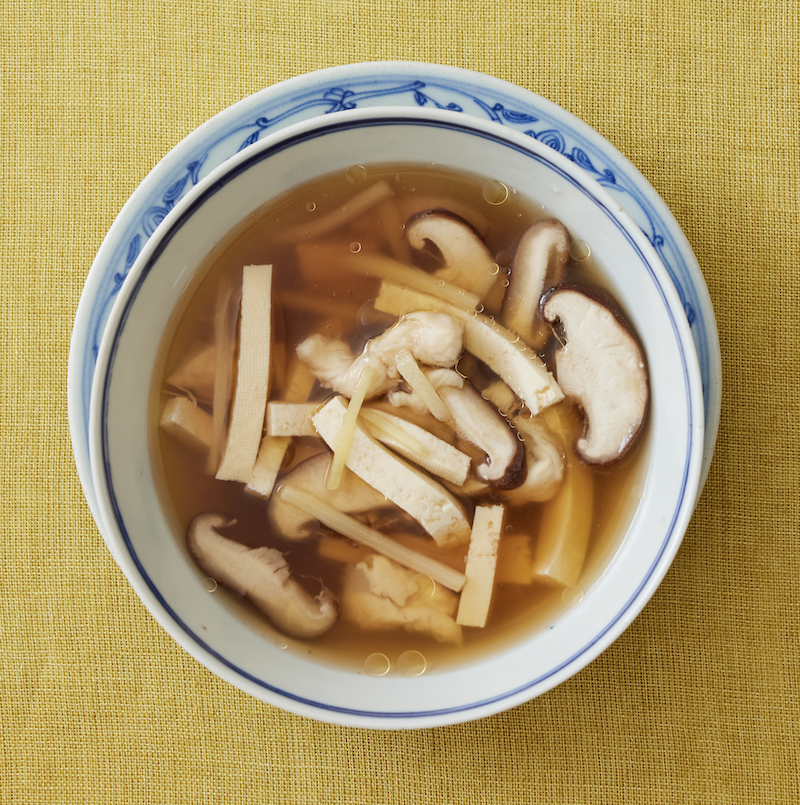 鶏ささ身と豆腐の中華スープ