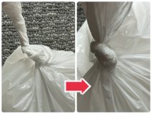 ＜使用済みおむつ＞捨て方の工夫5選｜ゴミ袋の口は”ねじねじ縛り”で臭わせない！【家事アドバイザー考案】