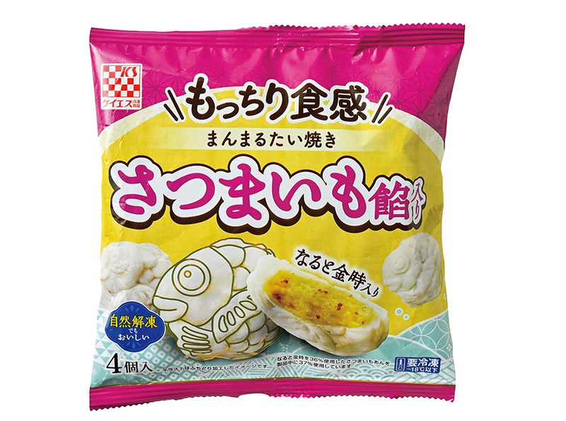 もっちり食感 まんまるたい焼き さつまいも餡入り／ケイエス冷凍食品