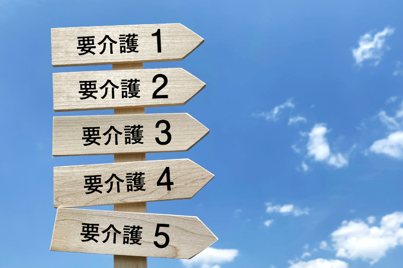 要介護度の立て札