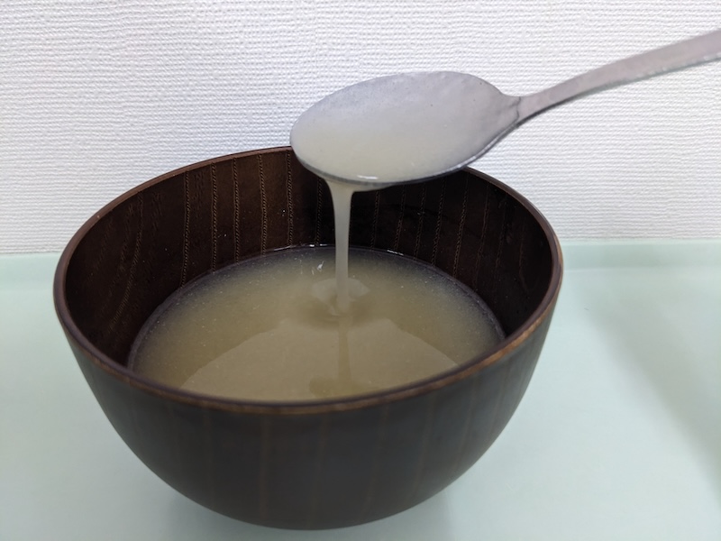 とろみをつけたスープ