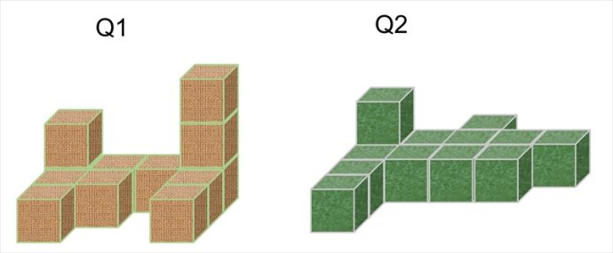 週刊脳トレ｜見えていない場所もよく考えて答えましょう「ブロック数え」