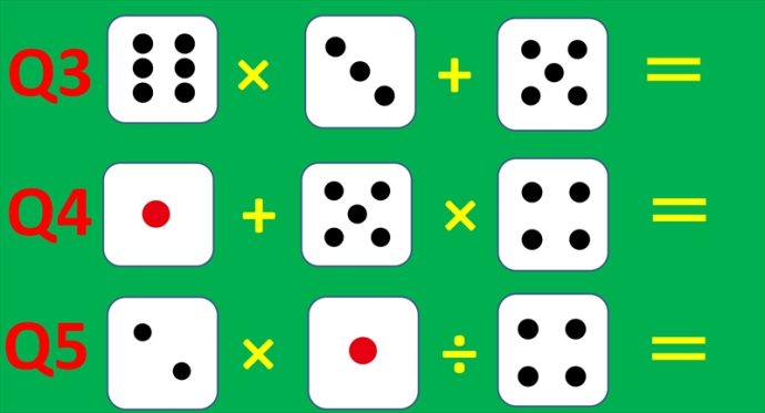 週刊脳トレ｜暗算に自信があっても戸惑うかもしれません「サイコロ裏目計算」