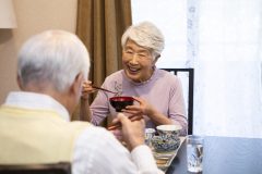 Senior couple in the diet