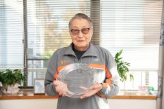 80歳でニューヨーク・シティマラソン年代別1位を獲得したシニアランナーの北畑耕一さん（92歳）