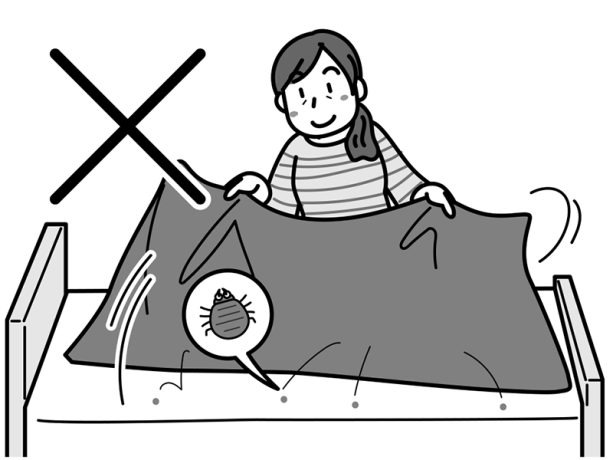 シーツ交換はそっと行おう！