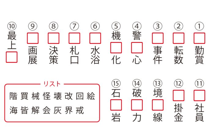 運転免許認知機能検査に備える問題【8】（目標時間1分）｜介護のなかま会員限定ダウンロードコンテンツ