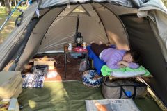 初キャンプに参加したオバ記者